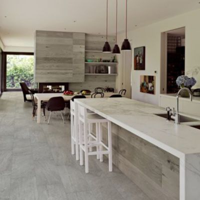 water resistant tile floors in a Belleville kitchen
